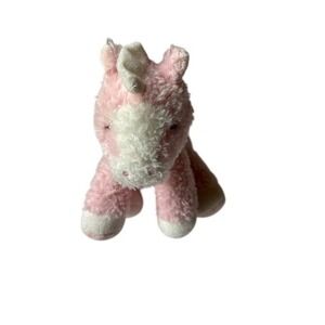 Vintage‎ Aurora Baby Noah's Ark Pink Unicorn Plush Stuffed Animal Soft Shaggy